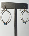 Kyanite Mini Hoops - Tree Myriah