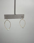 Mini labradorite Luster Hoops