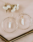 Organic Pearl Hoops - Tree Myriah