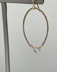 Mini labradorite Luster Hoops - Tree Myriah