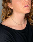 Mini labradorite Luster Hoops - Tree Myriah