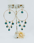 Indigo Waterfall Hoops - Tree Myriah