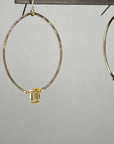 Citrine Hoops - Tree Myriah
