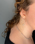 Mini labradorite Luster Hoops - Tree Myriah