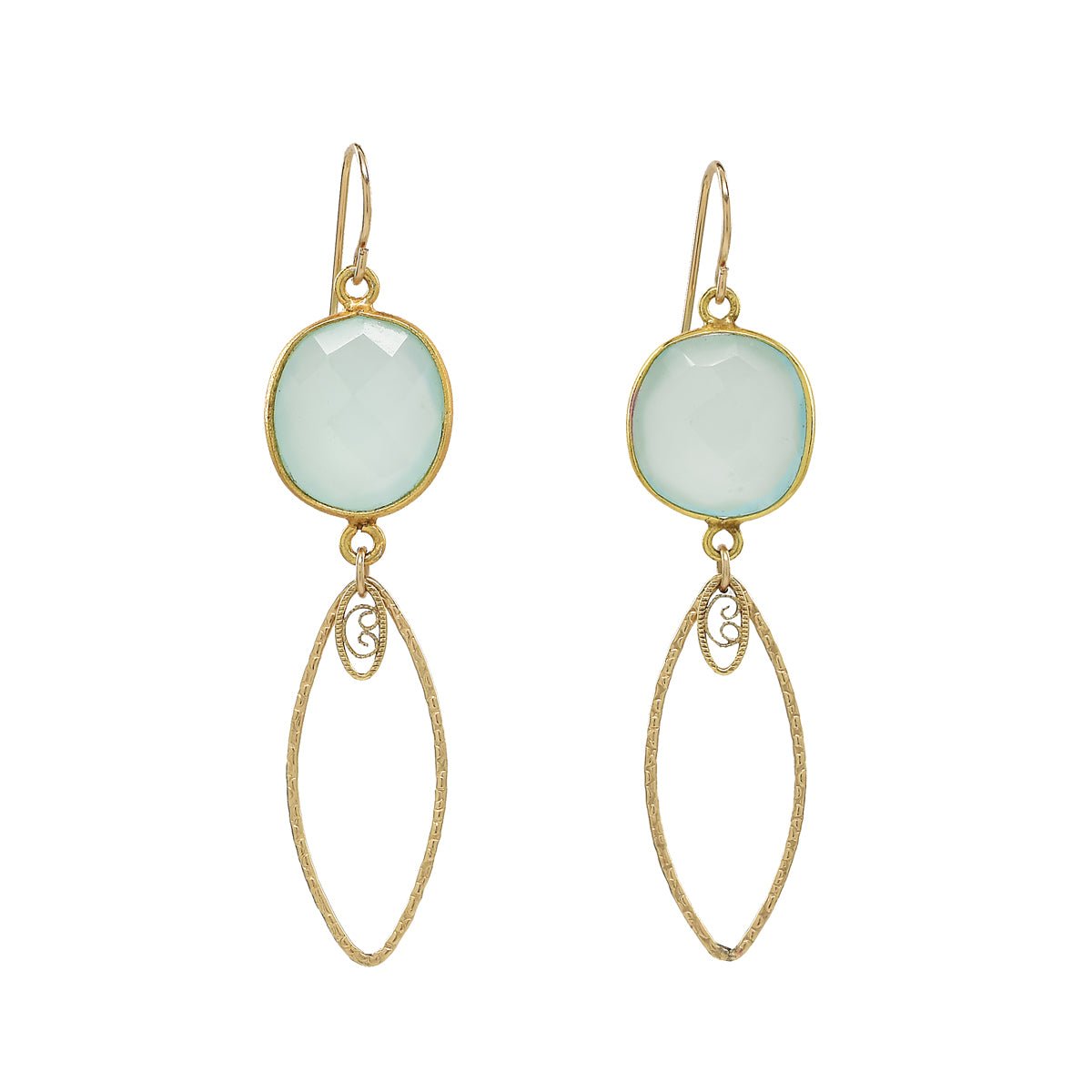 Chalcedony Mandy Earrings - Tree Myriah