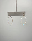 Mini labradorite Luster Hoops - Tree Myriah