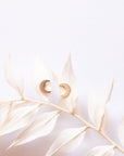 Crescent Moon Studs - Tree Myriah