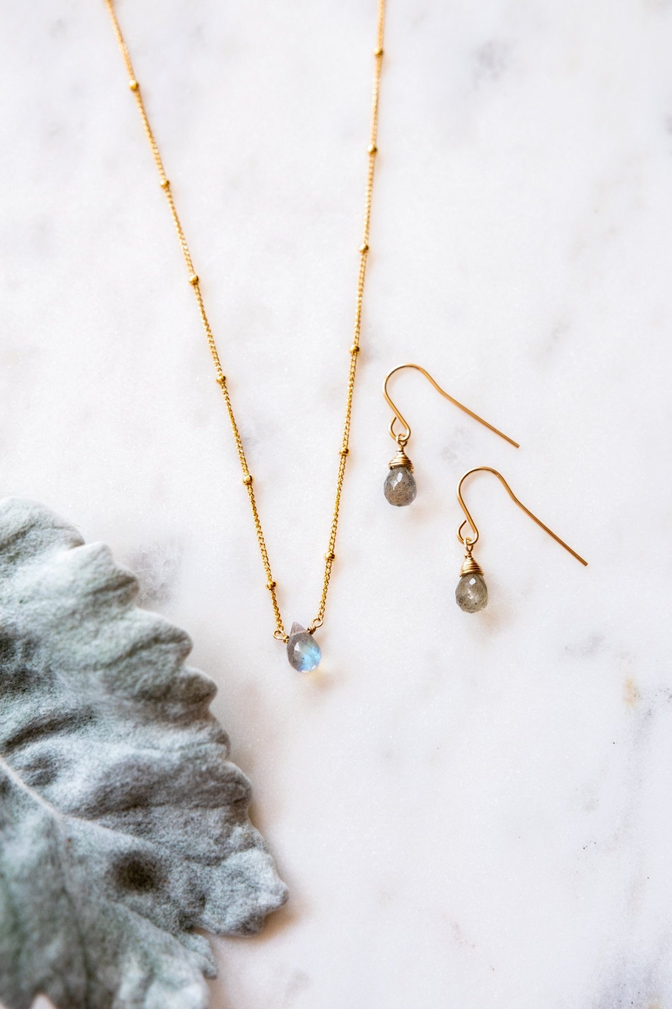 Dainty Labradorite Bree Earrings - Tree Myriah