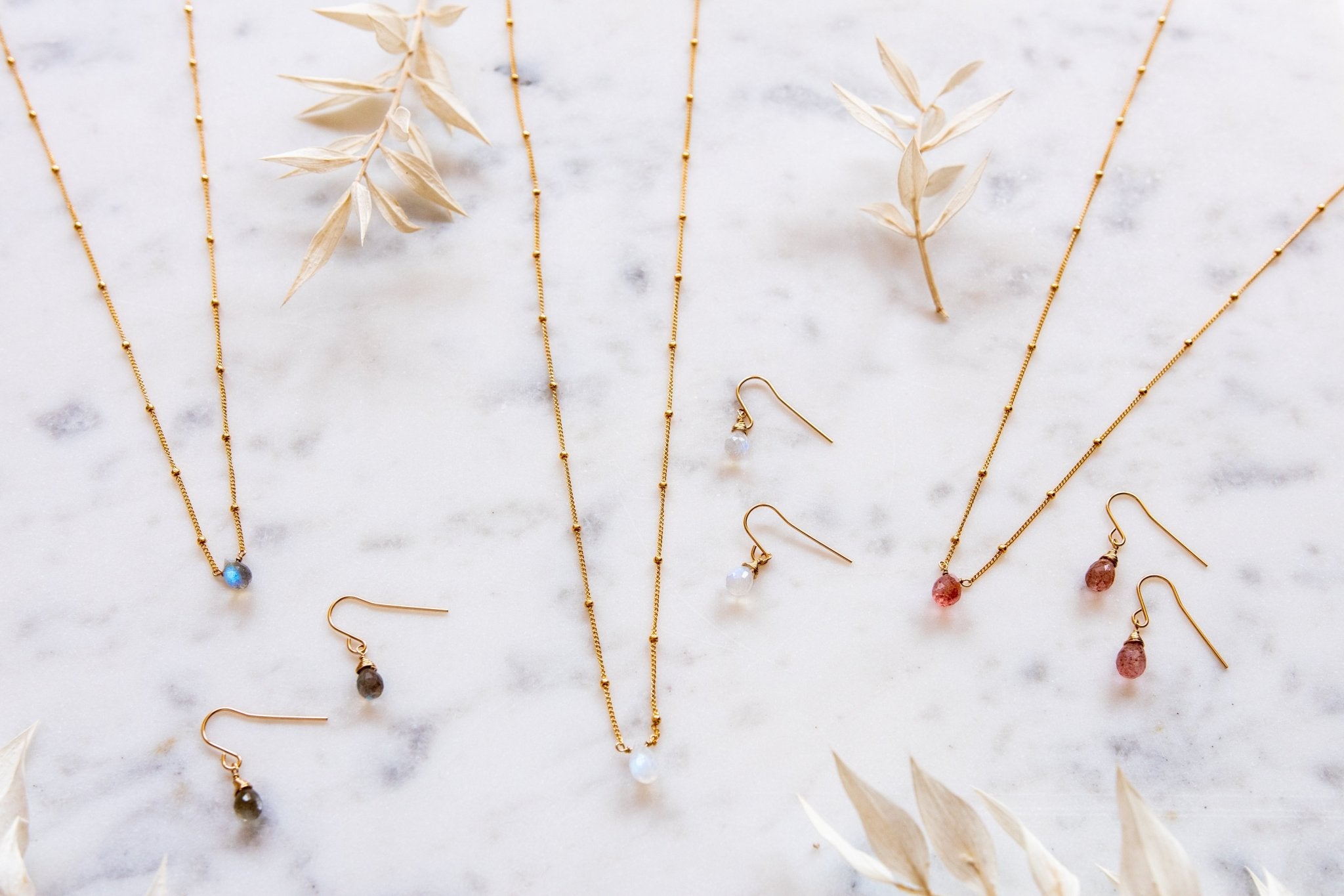 Dainty Labradorite Bree Earrings - Tree Myriah