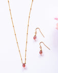 Strawberry Quartz Minimalist Set - Tree Myriah