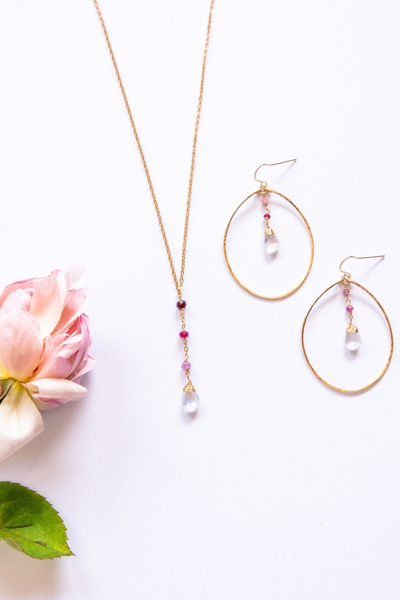 Ombré gemstone Hoops - Tree Myriah