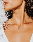 Crescent Moon Necklace - Tree Myriah