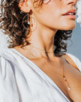 Ombré gemstone Lariat - Tree Myriah