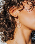 Strawberry Quartz Nimah Hoops - Tree Myriah