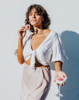 Strawberry Quartz Nimah Hoops - Tree Myriah