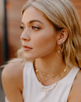 Crescent Moon Studs - Tree Myriah