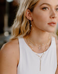 Crescent Moon Studs - Tree Myriah