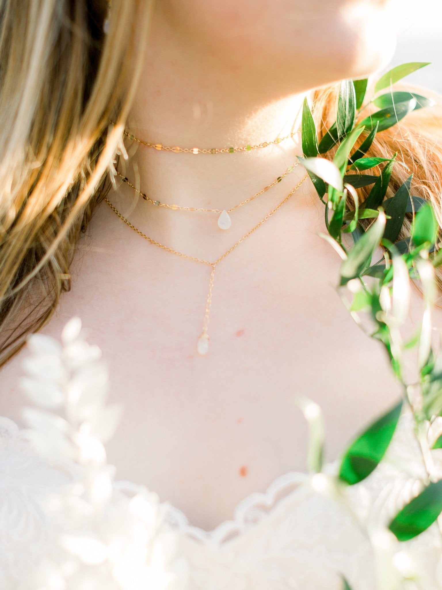 Moonstone Lillie Necklace - Tree Myriah