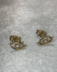 Solid Gold Eye Studs - Tree Myriah
