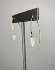 Moonstone Leaf Earrings - Tree Myriah