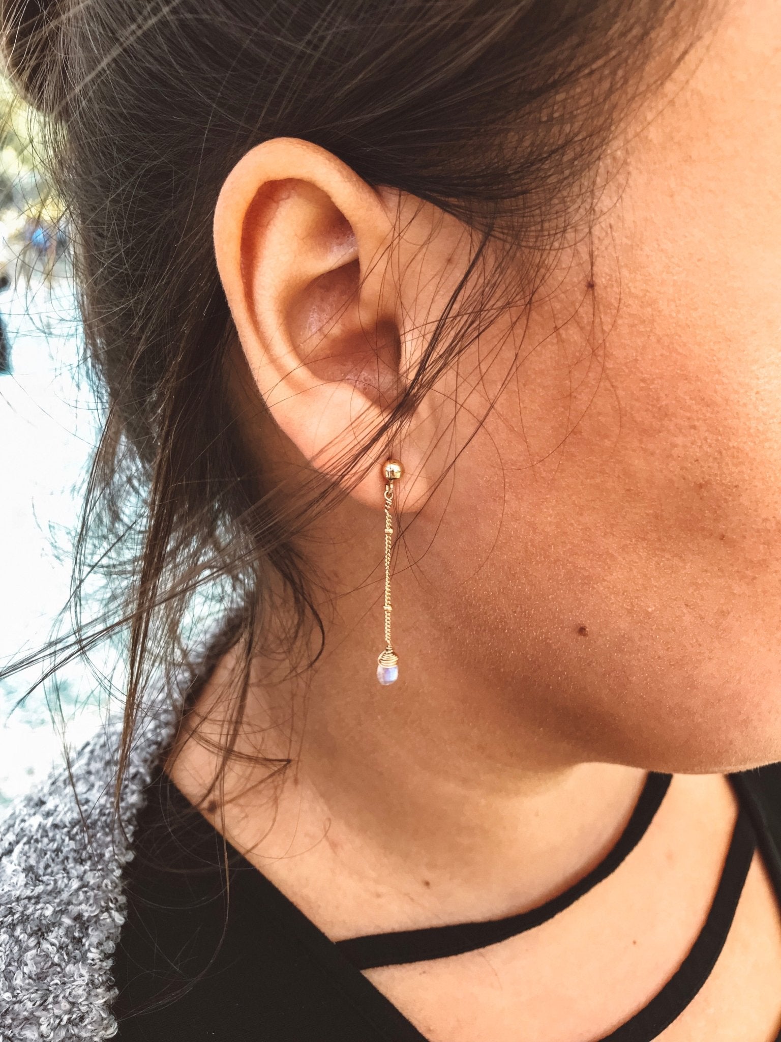 Moonstone Vila Studs - Tree Myriah