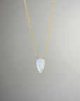 Moonstone Leaf Necklace - Tree Myriah
