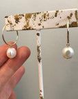 Pearl Drop Hoops - Tree Myriah
