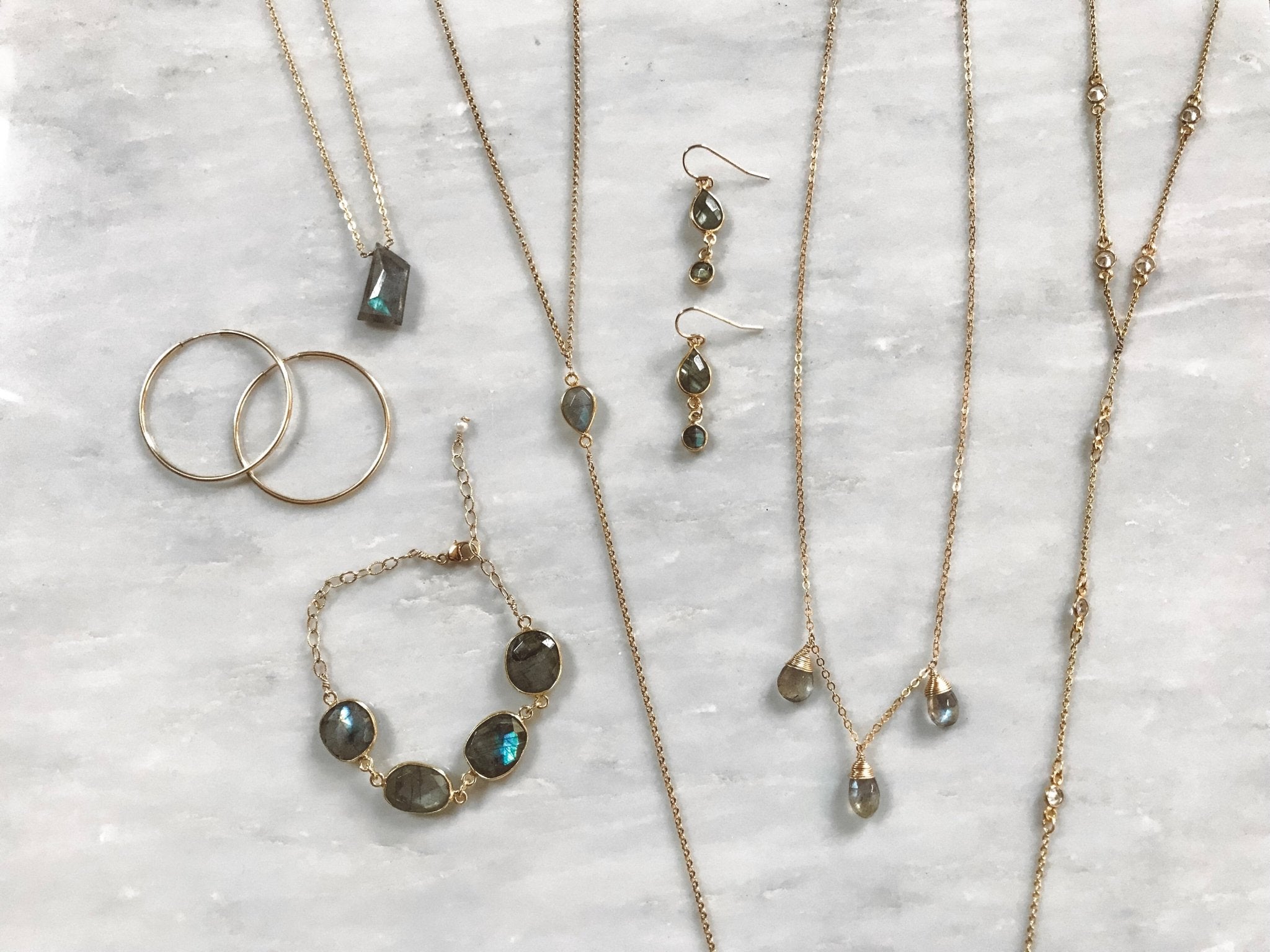 Labradorite Lynne Necklace - Tree Myriah