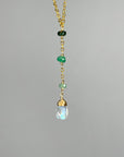 Ombré gemstone Lariat - Tree Myriah