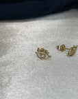 Solid Gold Eye Studs - Tree Myriah