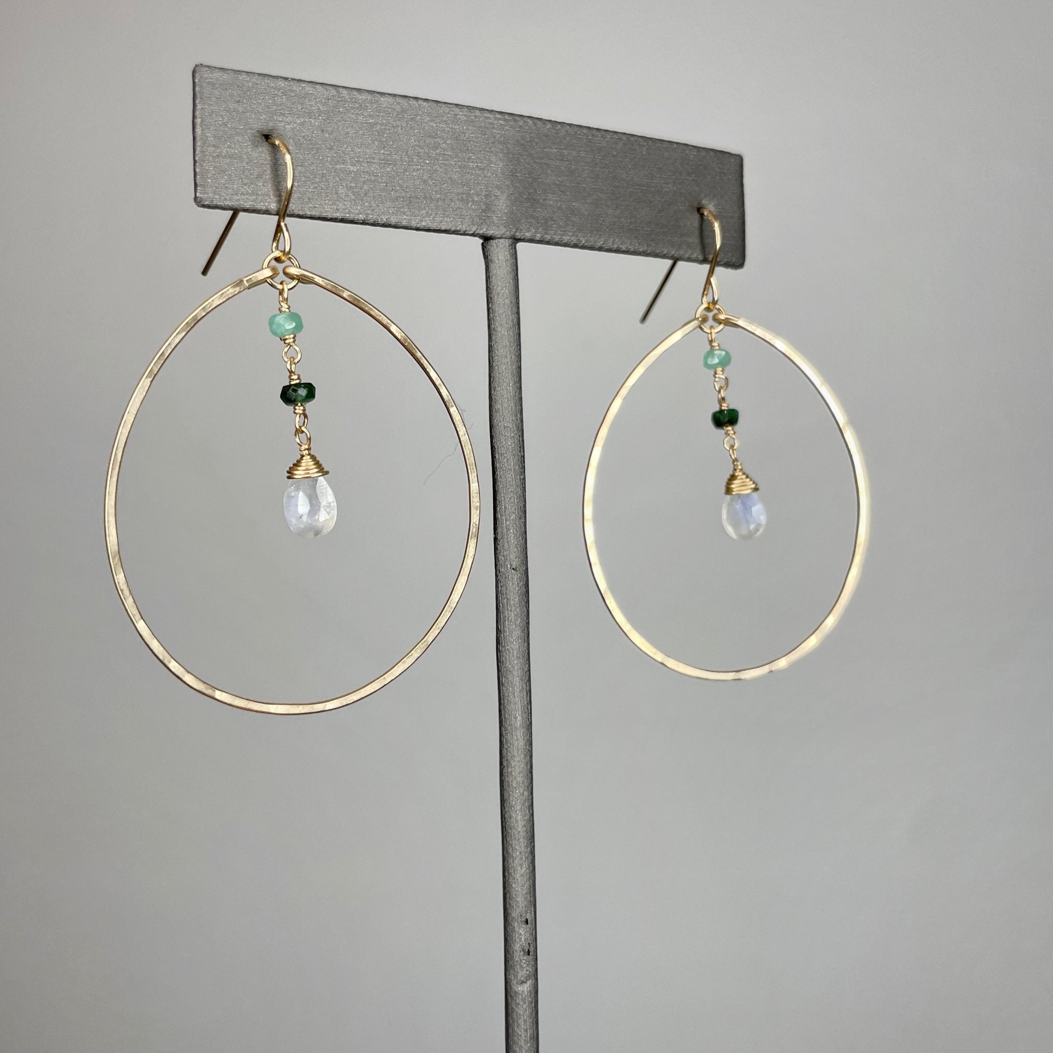 Ombré gemstone Hoops - Tree Myriah