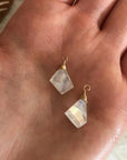 Moonstone Drop Hoops - Tree Myriah