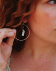 Organic Pearl Hoops - Tree Myriah