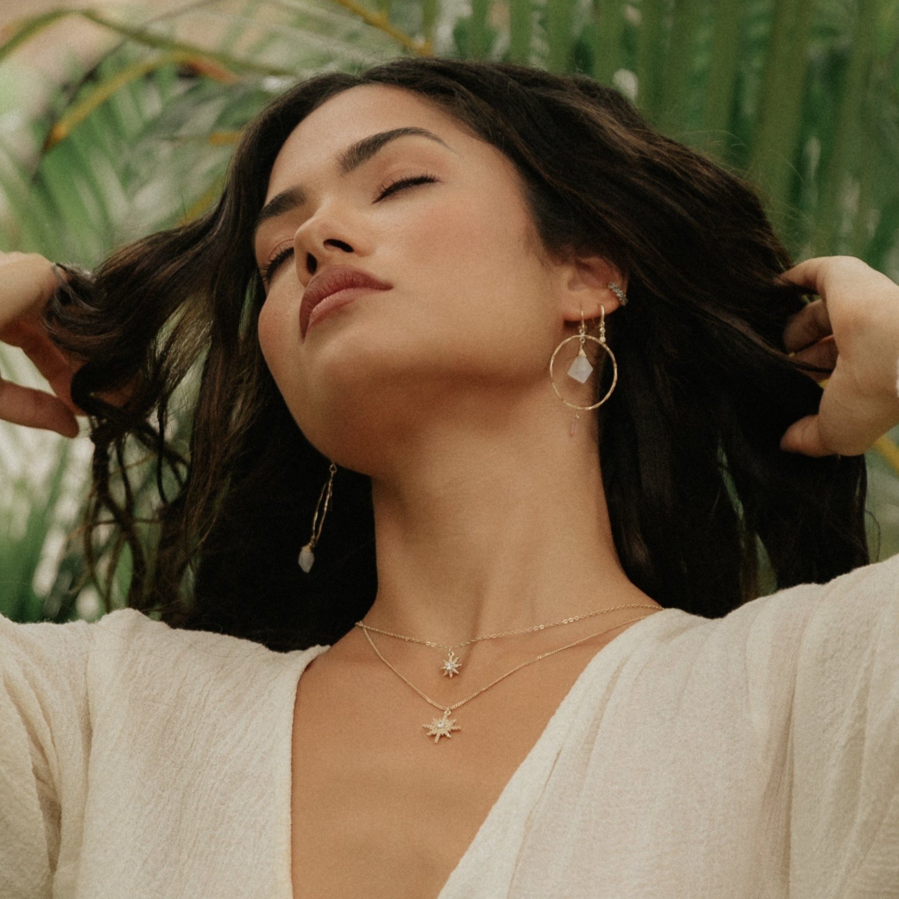 Asymmetrical Hoops - Tree Myriah