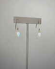 Moonstone Leaf Earrings - Tree Myriah