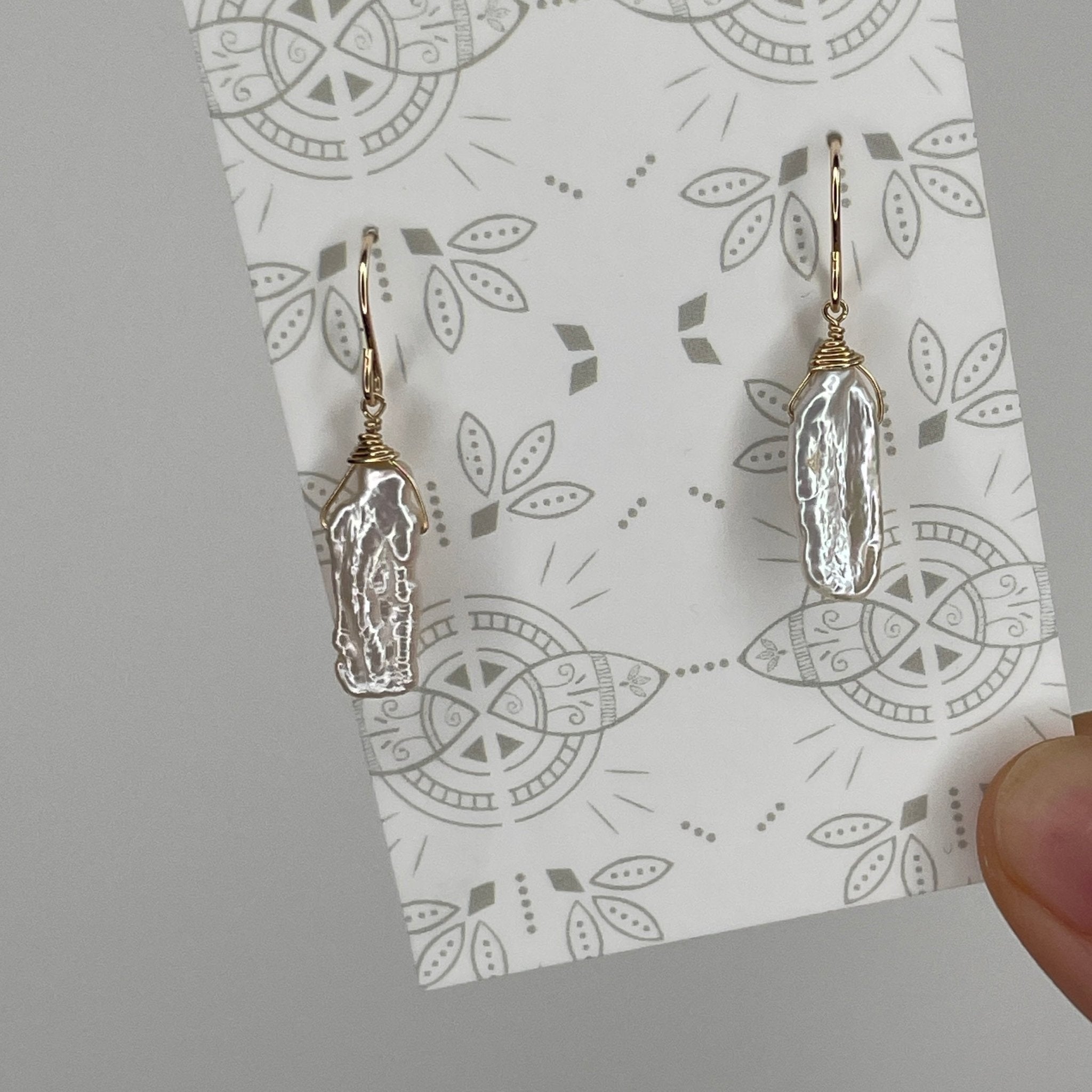 Irregular Pearl Earrings - Tree Myriah