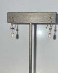 Kyanite and Pearl Lotus Earrings - Tree Myriah