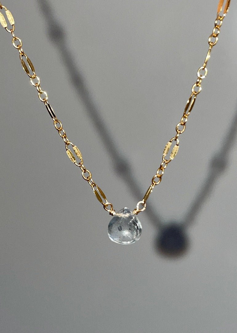 Aquamarine Lillie Necklace - Tree Myriah