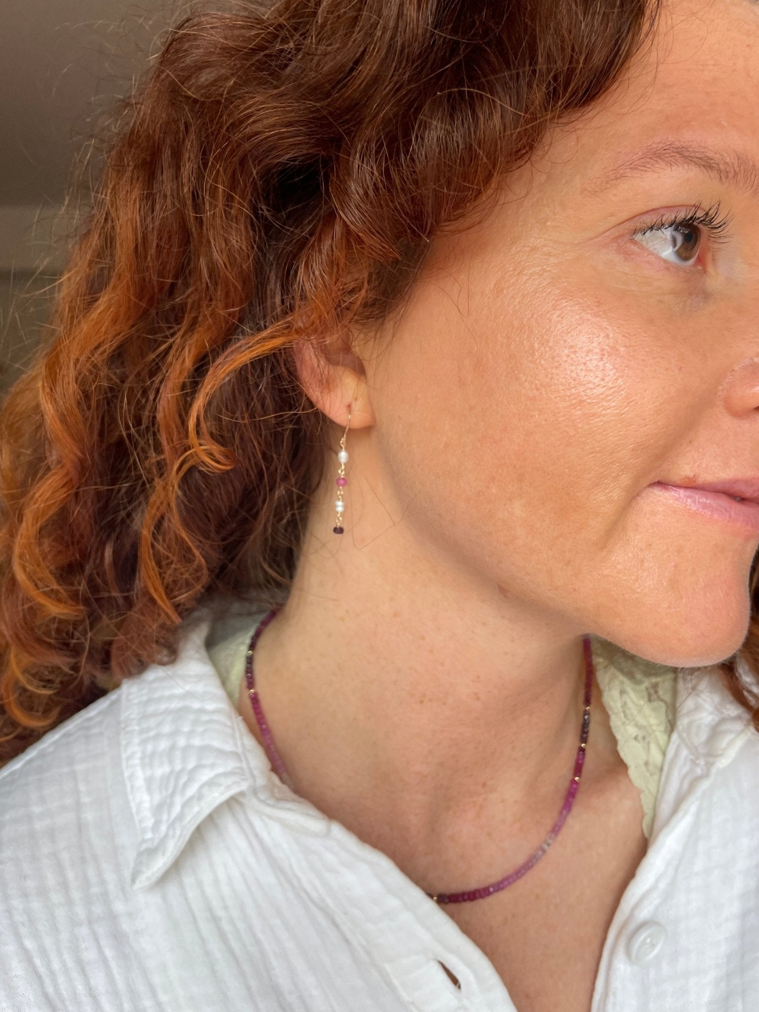 Winter Light Earrings - Tree Myriah