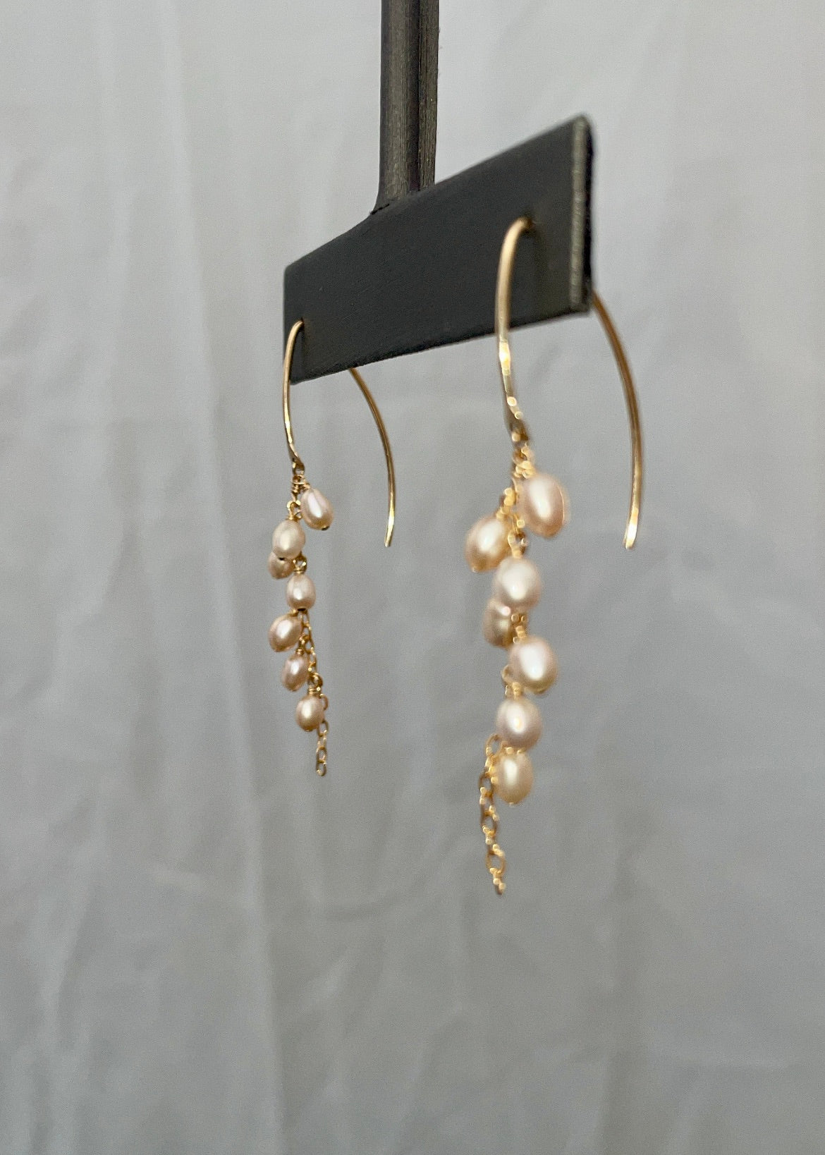 Champagne Pearl Radiant Earrings - Tree Myriah