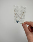 Aquamarine Trio Necklace - Tree Myriah