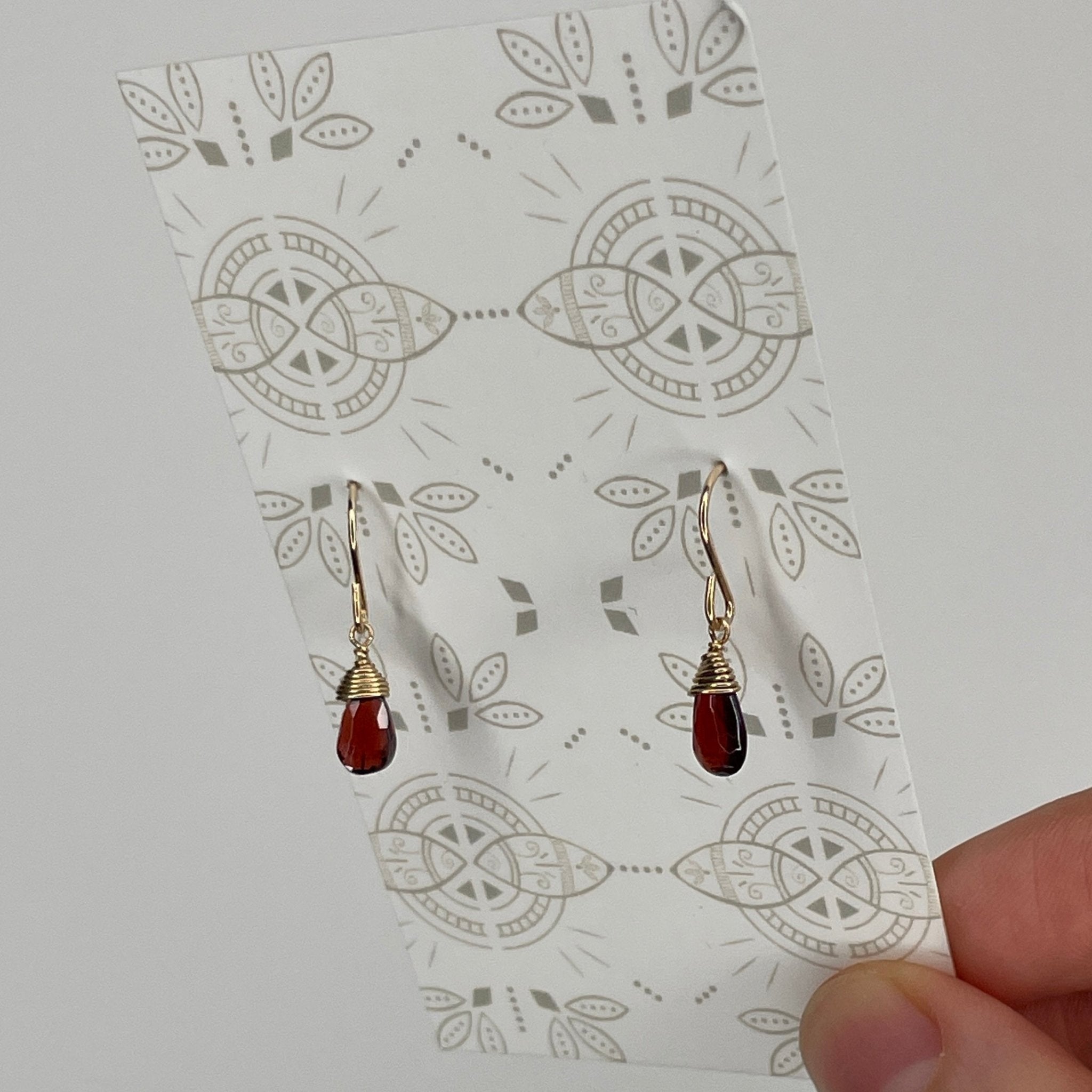 Garnet Bree Earrings - Tree Myriah