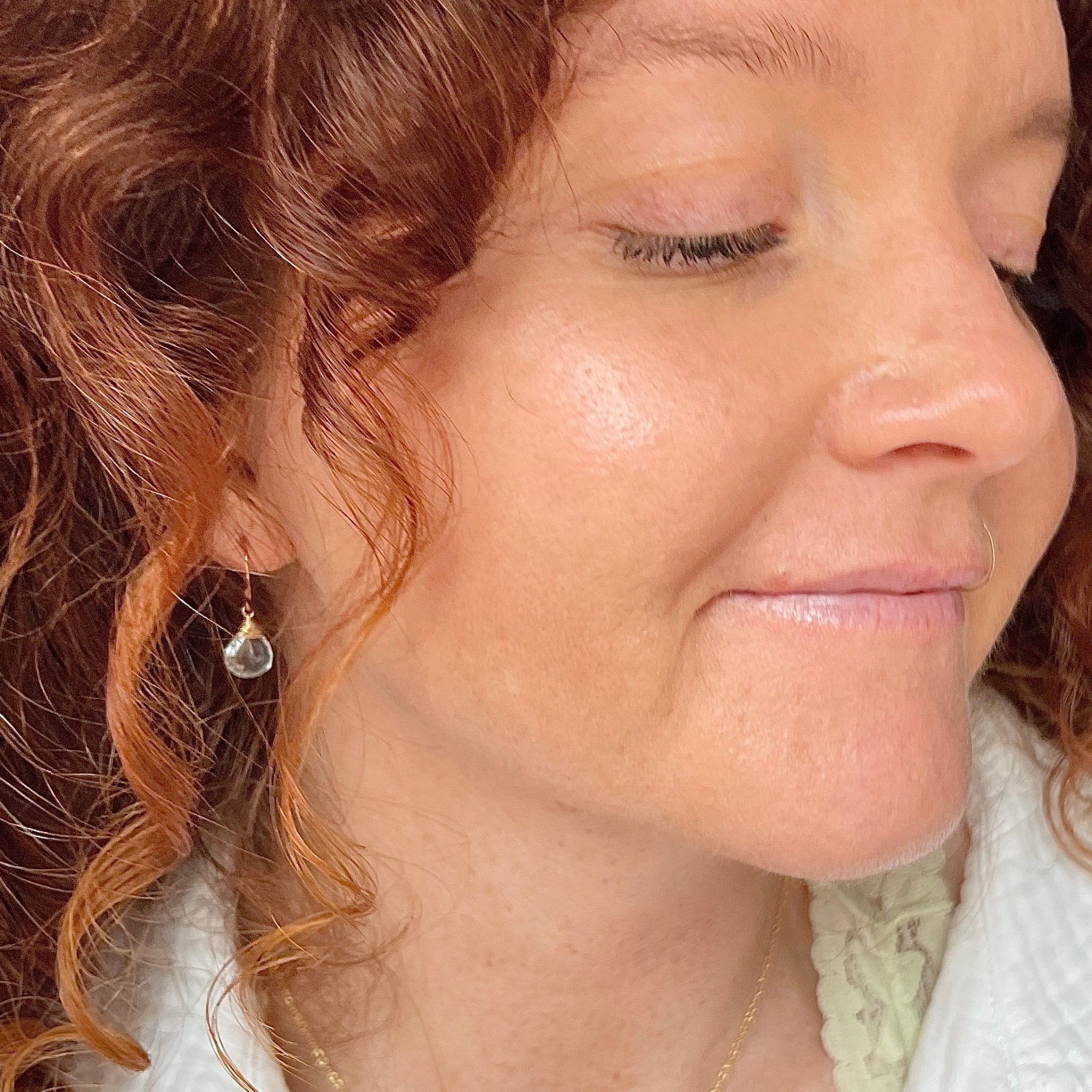 Aquamarine Bree Earrings - Tree Myriah