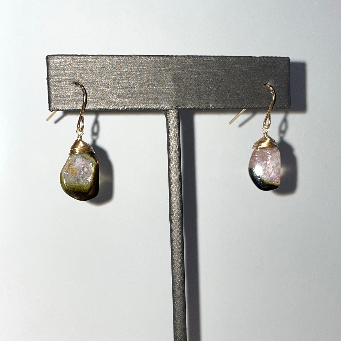Watermelon Tourmaline Earrings - Tree Myriah