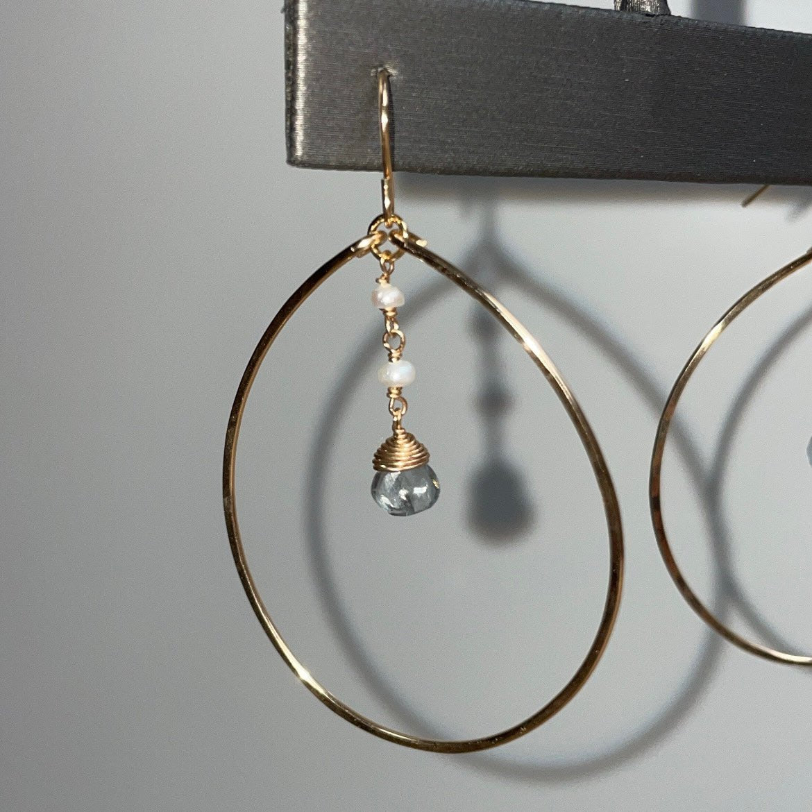 Aquamarine Isla Hoops - Tree Myriah