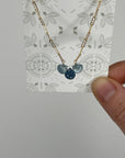 Aquamarine Trio Necklace - Tree Myriah