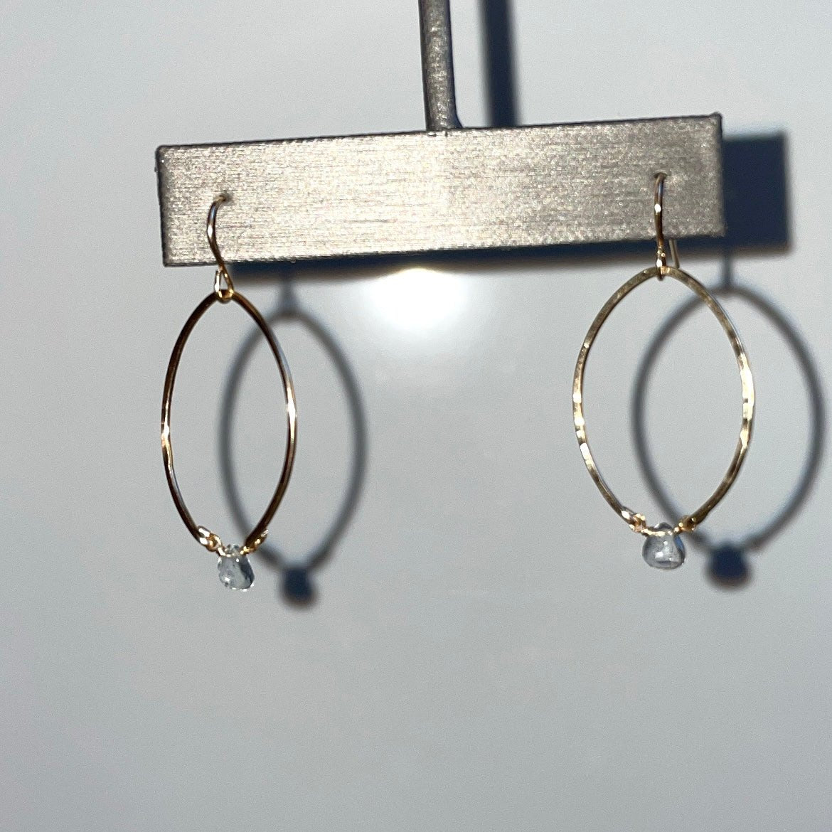 Aquamarine Mini Hoops - Tree Myriah