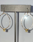 Citrine Hoops - Tree Myriah