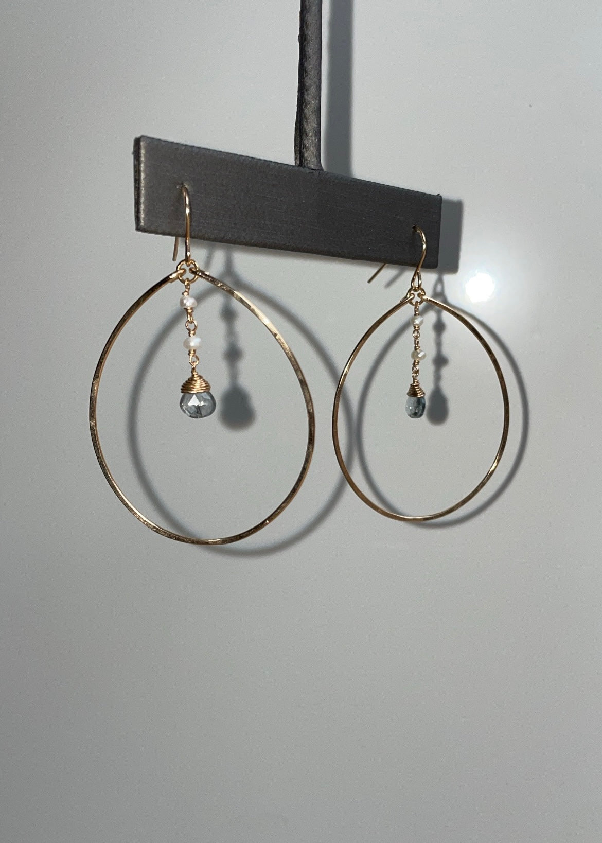 Aquamarine Isla Hoops - Tree Myriah