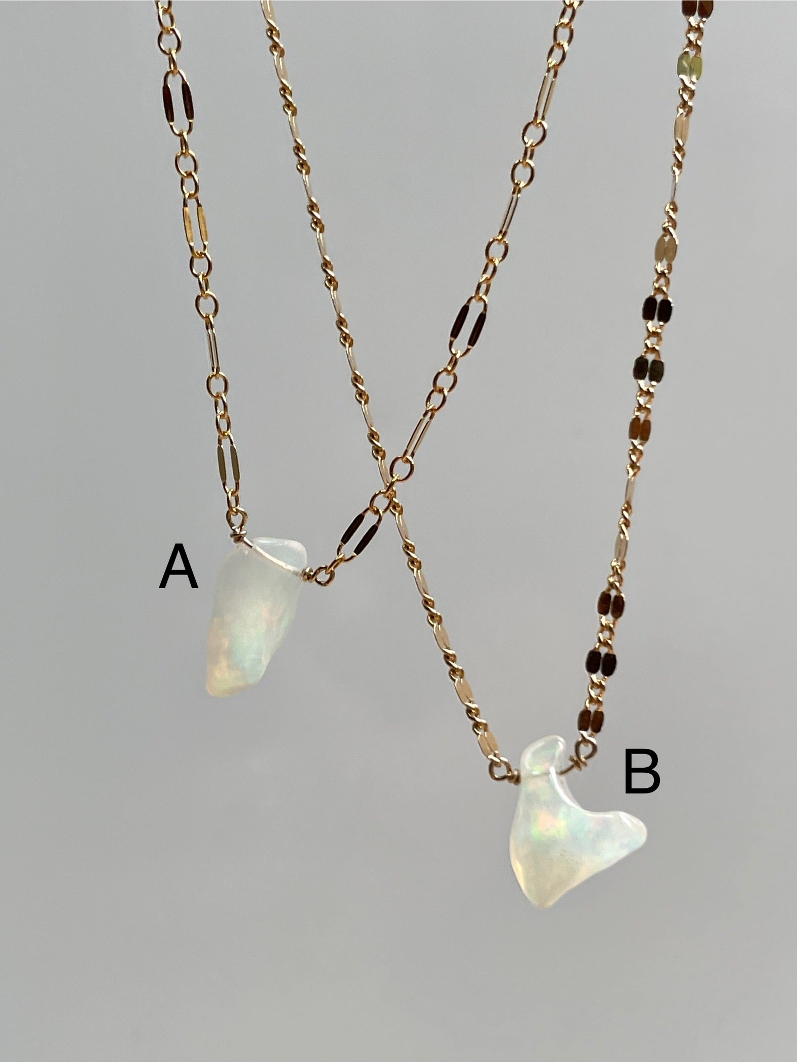 Organic Fiery Opal Necklace - Tree Myriah